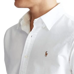 RALPH LAUREN חולצה מכופתרת אוקספורד ראלף לורן | לבן | גברים