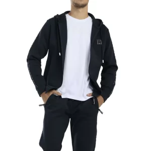 ג'קט קפוצ'ון לגברים NAUTICA Sleeve Logo כחול כהה