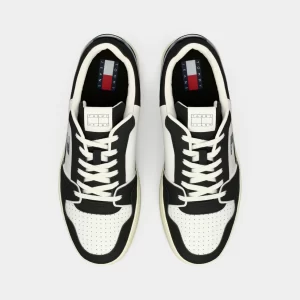 סניקרס טומי ג׳ינס רטרו TOMMY HILFIGER | גברים | שחור/לבן