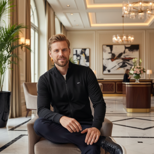 PAUL & SHARK ZIP SWEATSHIRT | סוויטשירט פול אנד שארק עם רוכסן | גברים | שחור