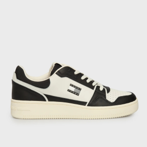 סניקרס טומי ג׳ינס רטרו TOMMY HILFIGER | גברים | שחור/לבן