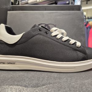 סניקרס קואטרו קוואלי QUATTRO CAVALLI שחור לבן