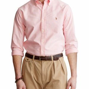 RALPH LAUREN חולצה מכופתרת אוקספורד ראלף לורן | ורוד | גברים