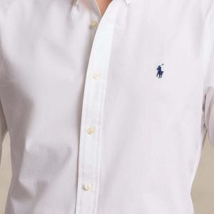 RALPH LAUREN חולצה מכופתרת ראלף לורן גזרה רגילה | לבן | גברים