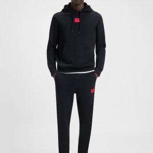 סווטשירט הוגו בוס HUGO BOSS קפוצ'ון | גברים | שחור