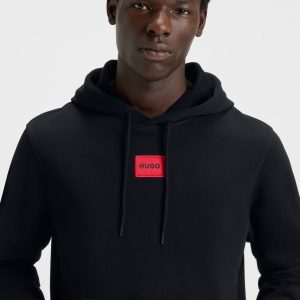 סווטשירט הוגו בוס HUGO BOSS קפוצ'ון | גברים | שחור