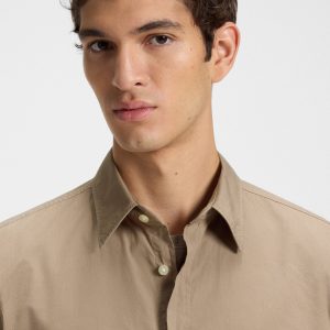 חולצה מכופתרת הוגו בוס HUGO BOSS גזרה רגילה | גברים | חום