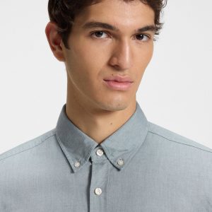 חולצה מכופתרת הוגו בוס HUGO BOSS אוקספורד | גברים | אפור