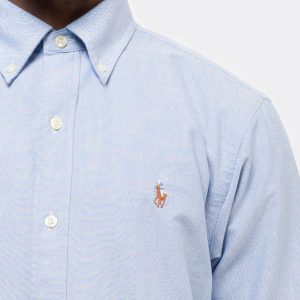 RALPH LAUREN חולצה מכופתרת אוקספורד ראלף לורן | כחול | גברים