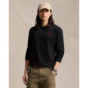 RALPH LAUREN טישרט ראלף לורן שרוול ארוך | שחור | גברים