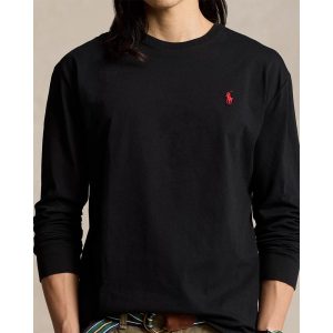 RALPH LAUREN טישרט ראלף לורן שרוול ארוך | שחור | גברים