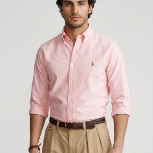 RALPH LAUREN חולצה מכופתרת אוקספורד ראלף לורן | ורוד | גברים