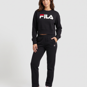סווטשרט נשים FILA לוגו פרוותי | שחור