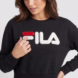 סווטשרט נשים FILA לוגו פרוותי | שחור