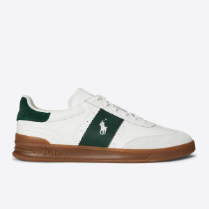 סניקרס ראלף לורן זמש-עור RALPH LAUREN Heritage Aera |ירוק | גברים