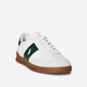 סניקרס ראלף לורן זמש-עור RALPH LAUREN Heritage Aera |ירוק | גברים