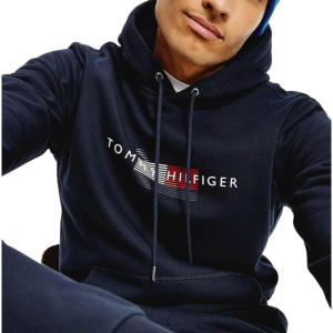 סווטשירט קפוצ'ון טומי בצבע כחול TOMMY Hoodie