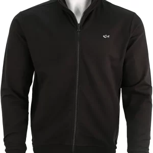 PAUL & SHARK ZIP SWEATSHIRT | סוויטשירט פול אנד שארק עם רוכסן | גברים | שחור