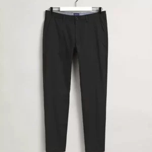 מכנסי צ’ינו גאנט שחור Hallden Slim Fit Tech Prep Chinos