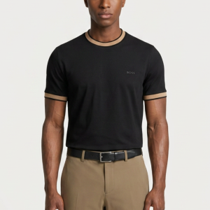 טישירט הוגו בוס HUGO BOSS | גברים | שחור