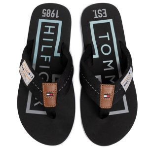 כפכפי טומי אצבע גברים 1985 - שחור