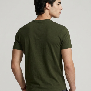 RALPH LAUREN טישרט ראלף לורן | ירוק זית  | גברים