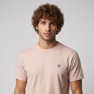 טישירט STONE ISLAND סטון איילנד | ורוד עתיק | גברים