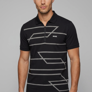 חולצת פולו הוגו בוס HUGO BOSS | גברים | שחור
