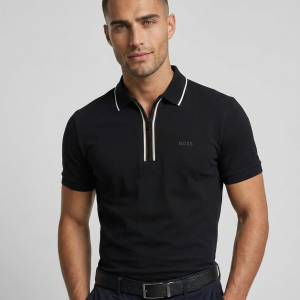 חולצת פולו הוגו בוס HUGO BOSS | גברים | שחור