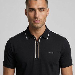 חולצת פולו הוגו בוס HUGO BOSS | גברים | שחור