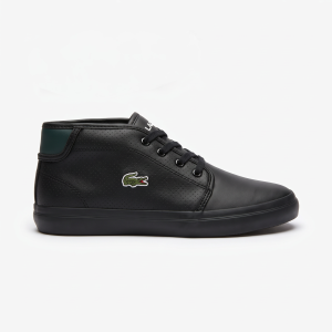 נעלי סניקרס גבוהות לקוסט Lacoste Ampthill REI ילדים ונוער | שחורות