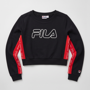 סווטשרט קרופ נשים FILA | שחור