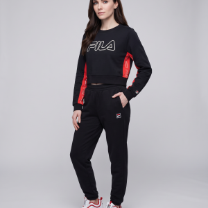 סווטשרט קרופ נשים FILA | שחור